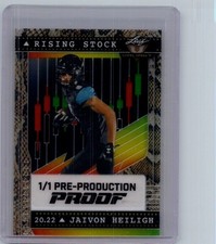 Jaivon Heiligh 2024 Leaf Football 1/1 Pre Production Proof