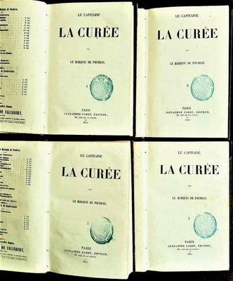 1851 RARE Edition Premiere Originale: Foudras - Le Capitaine La Curée Vol. 1-4 - Bild 1 von 4