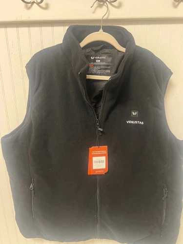 Venustas Heated Fleece Vest Mens 3XL With Battery Pack - product listing photo