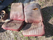 66 Mopar A Body A100 A108 Van Bucket Seats W Working Tracks Oem Pair