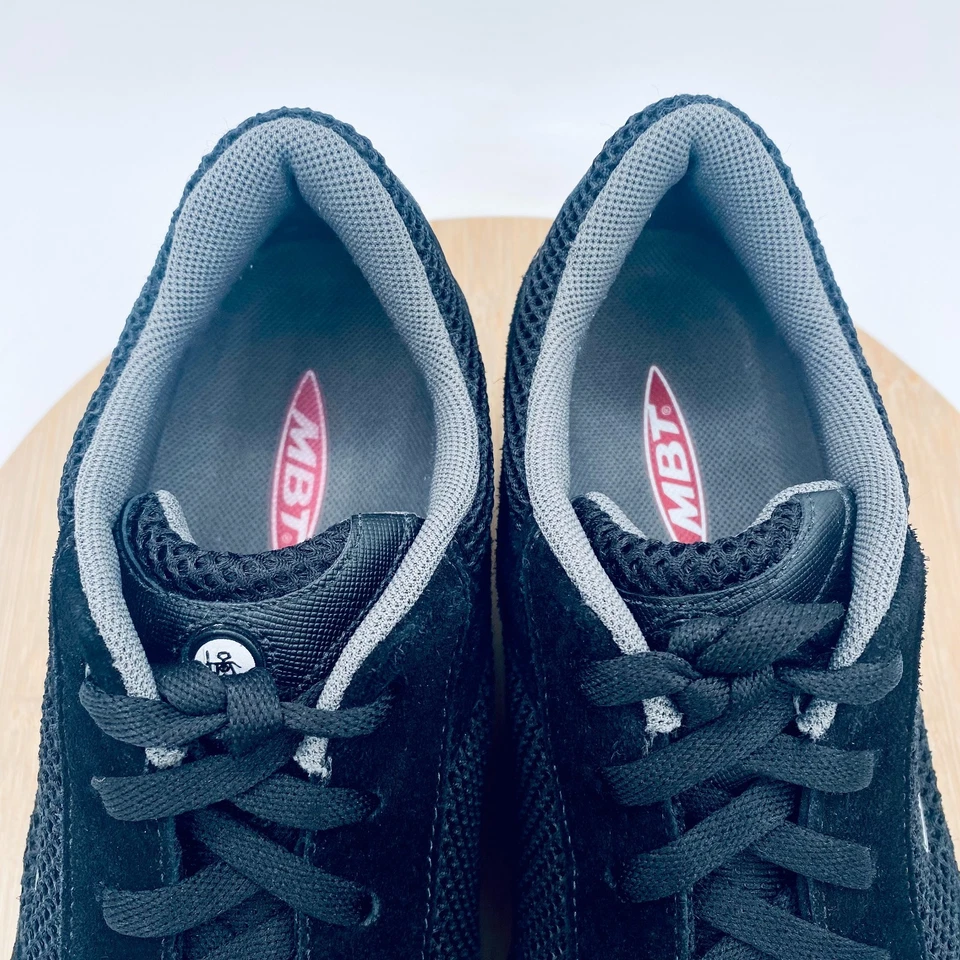 MBT Moja Shoes Womens 10.5 Black Leather Lace Up Rocker Sneakers - Image 4 of 4