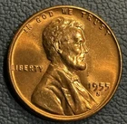 1955 S Red BU Wheat Cent – Brilliant Uncirculated