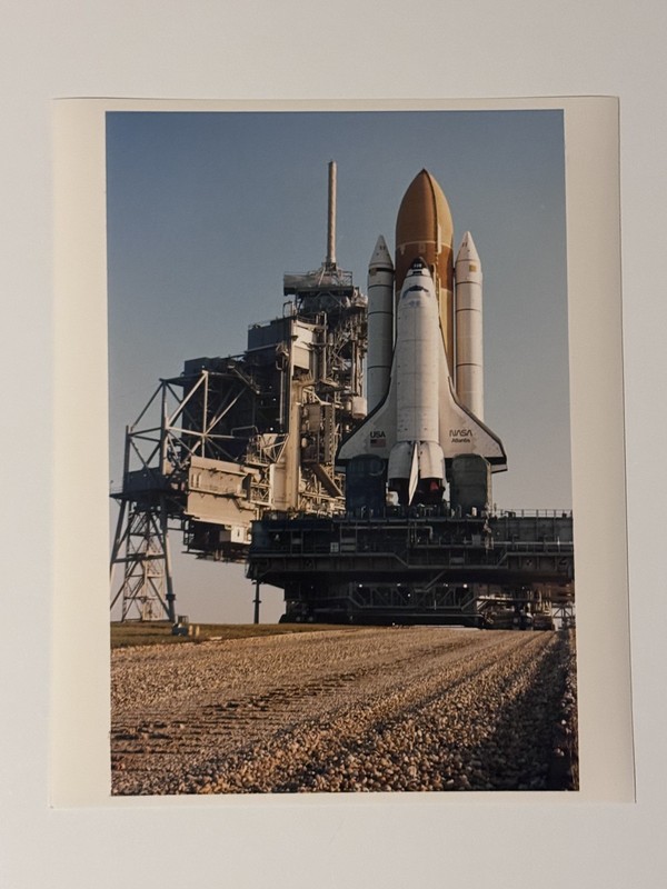 NASA STS-84 Atlantis Arrives At Launch Pad 39A Press Photo