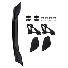 Rear Trunk Lip Spoiler Wing For Car Universal Fit Matte Black Abs Adjustable