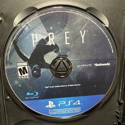 Prey Sony Ps4 PlayStation 4 Disc Only Tested Working