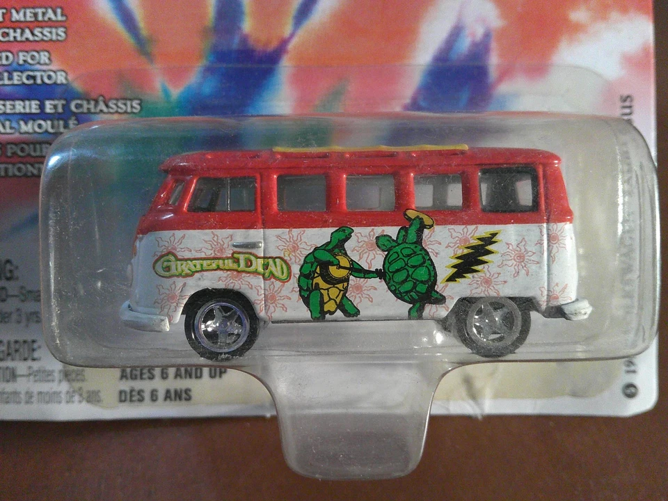 Autobús Volkswagen Samba 2004 Johnny Lightning Grateful Dead 1965 VW #HW90 Foto 2 de 4