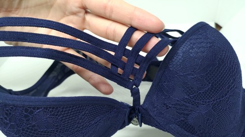 BH von Marlies Dekkers dunkelblau Spitze Größe 80E - Bild 3 von 3