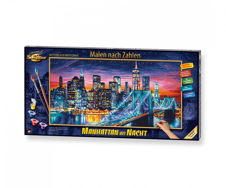 SCHIPPER - 609220862 - MALEN NACH ZAHLEN - MANHATTAN BEI NACHT # NEU OVP