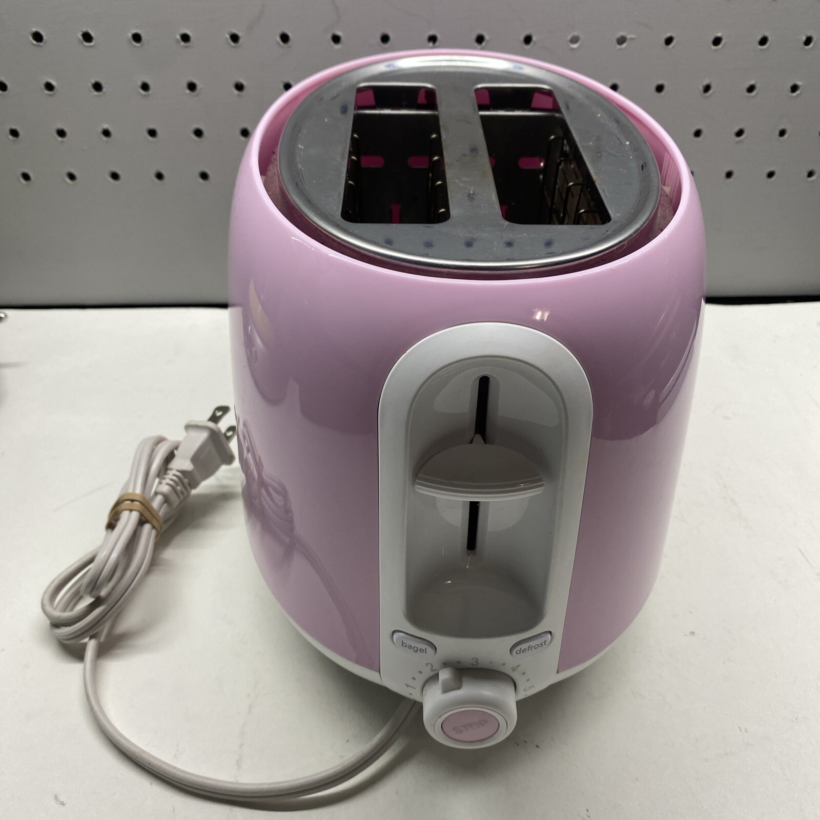 Sencor Toaster 2-Slice Pastel Pink Anti Slip Feet Heat Insul