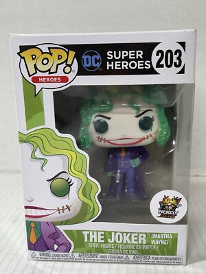 Funko Pop DC Super Heroes The Joker 203 Hot Topic Exclusive CUSTOM GLITTER