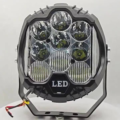 2x 5/7'' inch 90W RGB LED Work Light Bar Offroad Spot Pods Fog SUV Driving Lamp - Foto 7 di 11