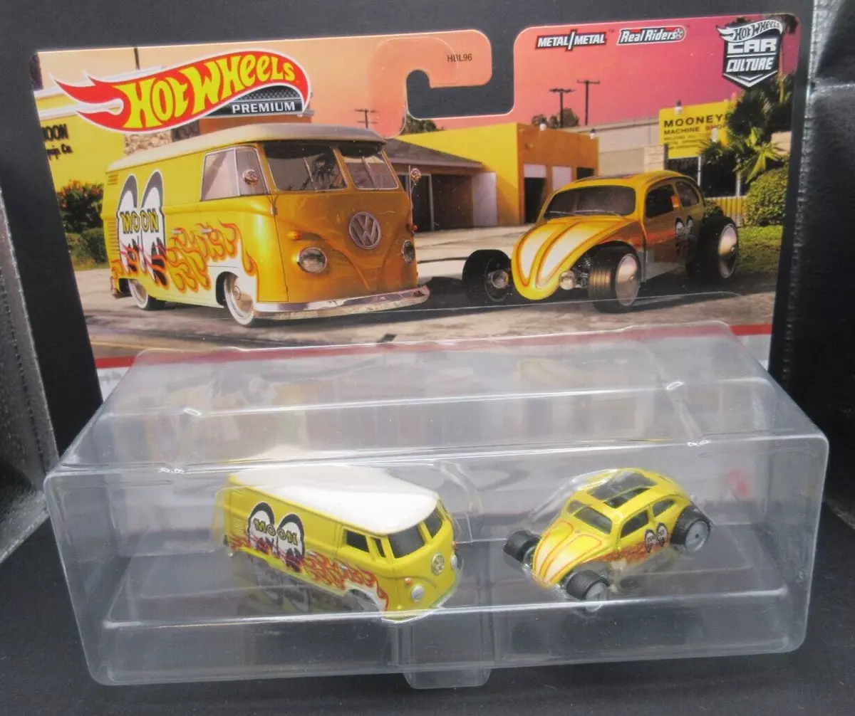 MOONEYES SET Hot Wheels Premium VOLKSWAGEN T1 PANEL BUS &