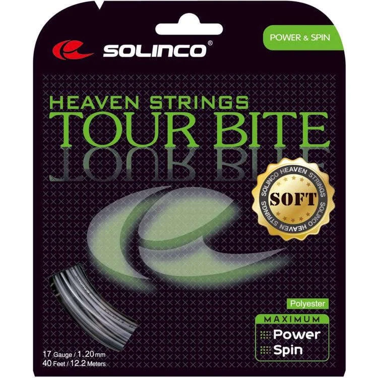 12m Solinco Tour Bite soft Polyestersaite Spin + Kontrolle