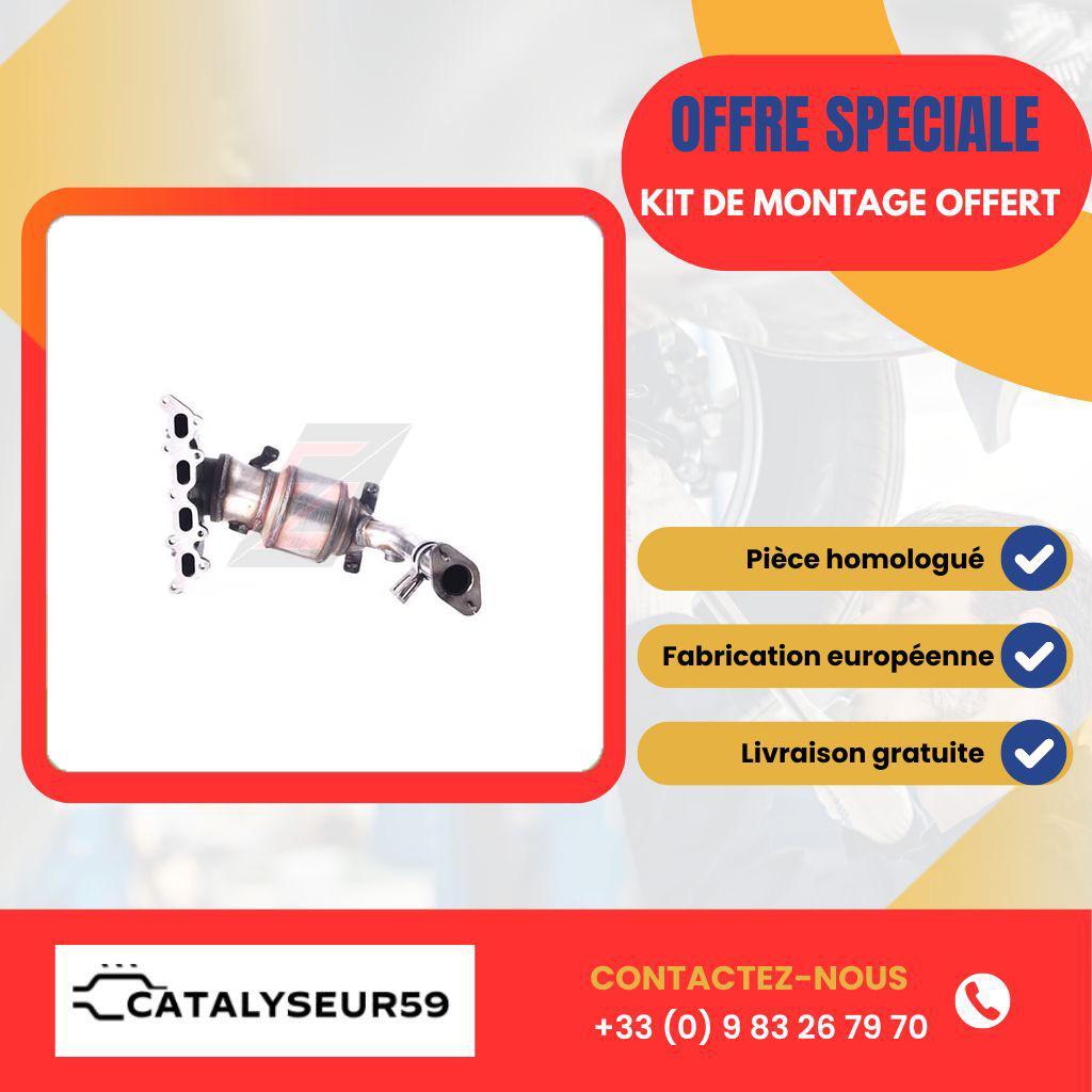 Catalyseur Premium Fiat Punto 1.2i 16V 1242cc 188A5.000 finition inox