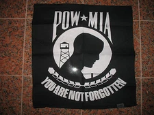 Wholesale Lot 12 (1 Dozen) 22"x22" PowMIA Pow Mia Prisoner Forgotten Bandana 