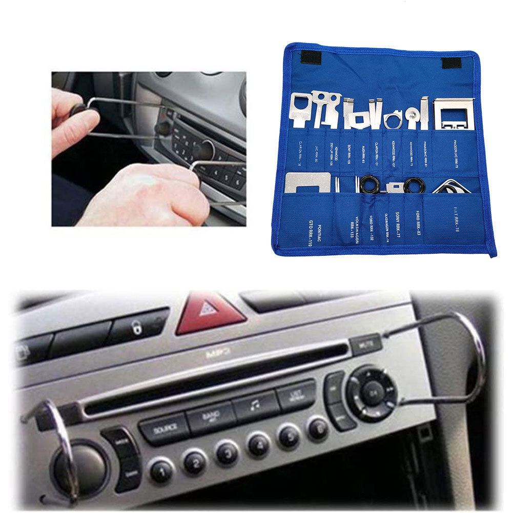 Car Radio Removal Key Tool Kit Durable Metal Car CD Player Disassembly Tools eBay