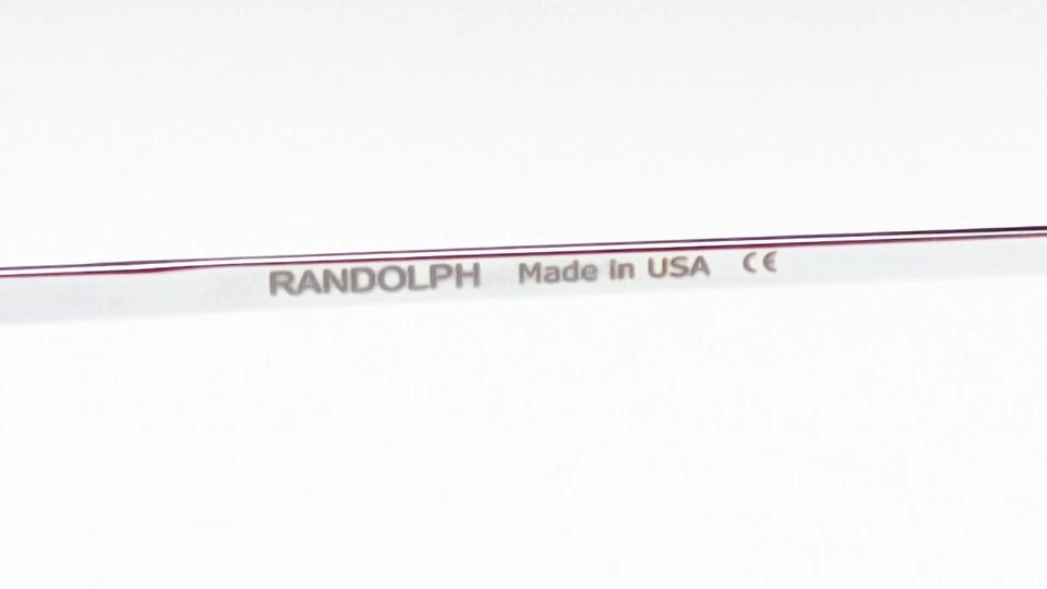 Polo cromado brillante Randolph Concorde CR074. Gafas de sol gris americano para hombre 57 mm Foto 4 de 4