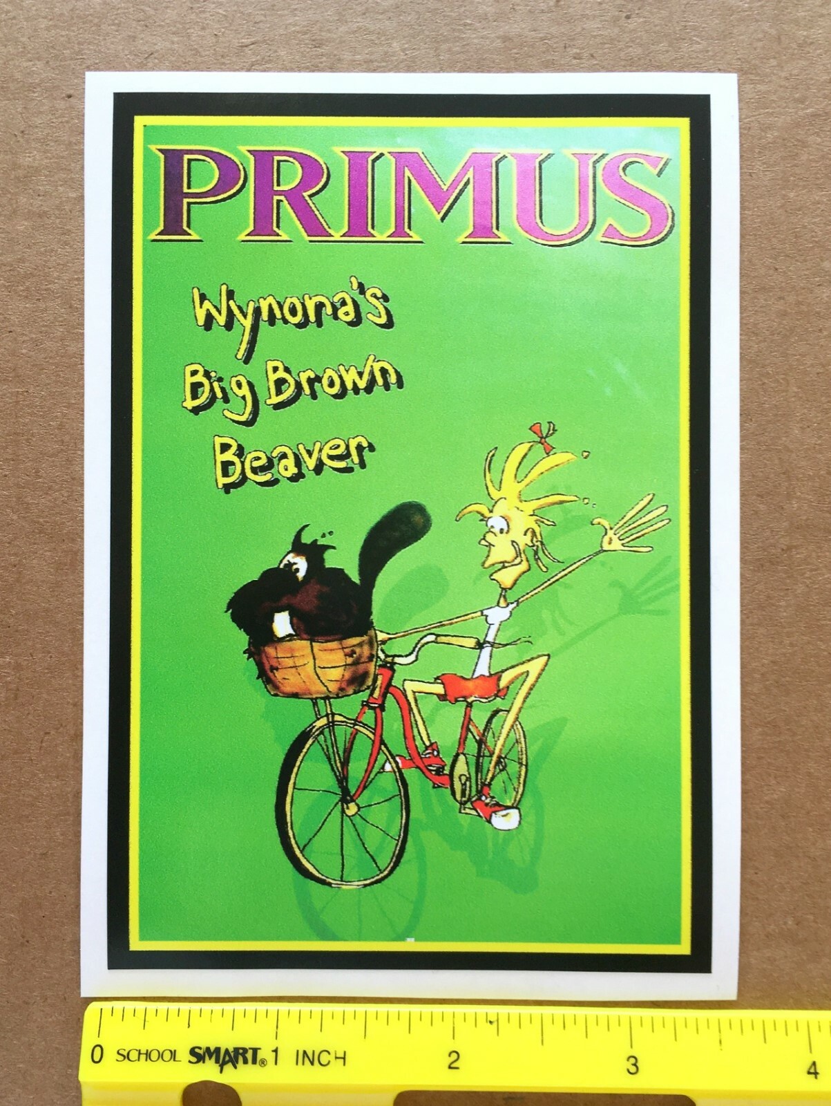 BIG 5" Primus Wynona's Brown Beaver glossy vinyl sticker. Decal for car