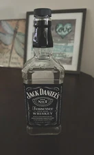 Jack Daniels Old No.7 EMPTY  750ml Glass Bottle Original Cap & Label