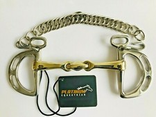 Kimblewick Kimberwick German Silver Horse Snaffle Bit Double Jointed Lozenge