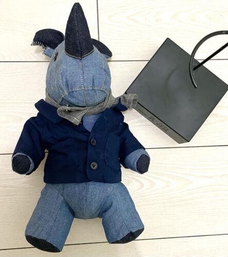 G-STAR RAW G-NO Denim Nashorn Maskottchen Plüsch Sammlerstück #10 in zerrissener Schachtel blau - Bild 7 von 11