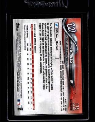 2018 Topps Chrome Sepia Refractor #175 Victor Robles | eBay