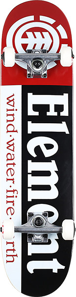 Element Skateboards Section Complete Skateboard - 8.0 Black/White/Red