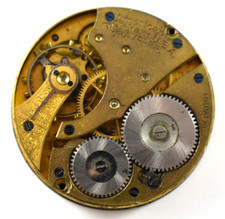 Vintage Waltham Traveler 16s 7J OF Pocket Watch Movement lot.ek