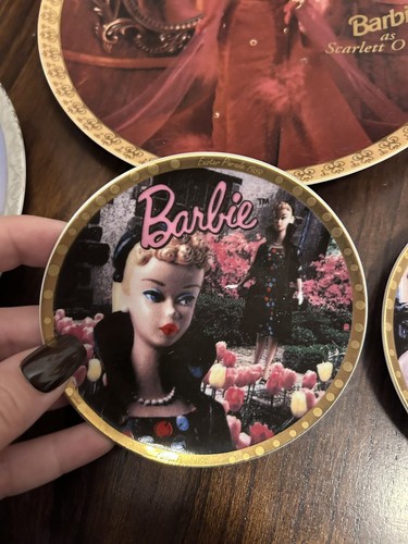 Barbie Plates Lot Of 4 - Picture 4 of 8