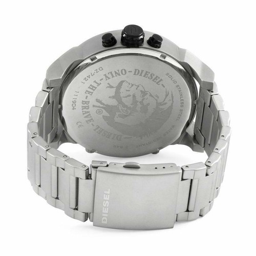 New Diesel Mr. Daddy 2.0 Chronograph Quartz Silver Strap Dial Mens Watch DZ7421 - Picture 4 of 5