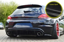 Heckeinsatz Heckdiffusor Seite ABS für VW Scirocco 3 R Typ 13 Carbon Optik