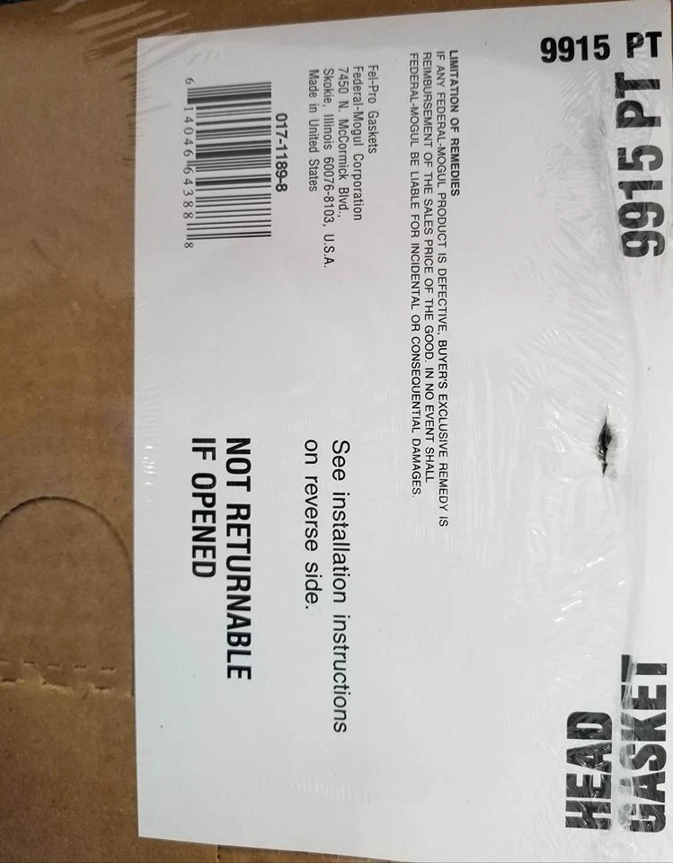 92-00 HONDA CIVIC Fel-Pro Head Gasket D16Z6 D16Y7 D16Y8 - Image 3 of 4