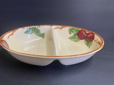 Vintage Franciscan Apple Divided Vegetable Serving Dish