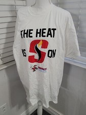 Stockton Heat AHL Calgary Flames NHL The Heat is on Promo Shirt SGA ~ Adult XL