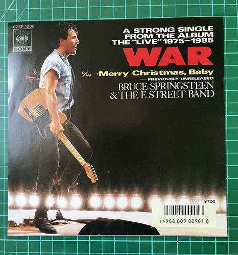 BRUCE SPRINGSTEEN WAR RARE JAPAN PS 45 1986