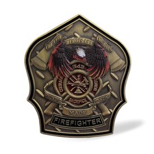 Firefighter 911 Commemorative Coin Fire Dept 343 Fallen Hero Challenge Coin