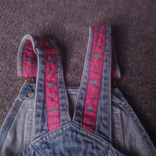 Young Hearts Little Daisy Overall Shorts Girls Size 4 - Picture 11 of 11