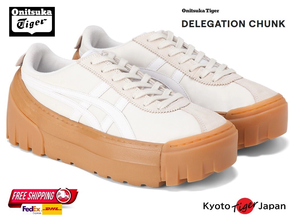 Onitsuka Tiger DELEGATION CHUNK ( CREAM/WHITE ) 1183A585.104 Onitsuka Tiger DELEGATION CHUNK ( CREAM/WHITE ) 1183A585.104