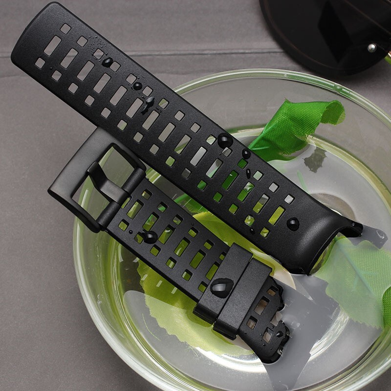 350mm Rubber Black Sport Watchstrap Wristband Replacement For SUUNTO