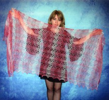 Knitted goat fluff scarf Orenburg scarf shawl scarf knit stole handmade