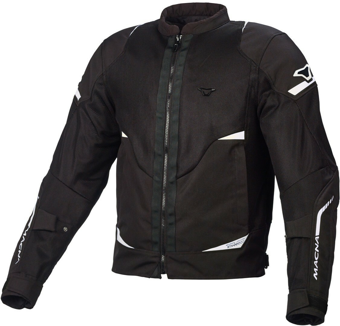 Veste moto Macna Hurracage été en mesh léger et résistant à l'abrasion noir