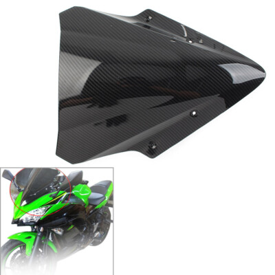 Kohlefaser ABS Windschutzscheibe Schild für Kawasaki Ninja 650 EX650 ER6F 17-19