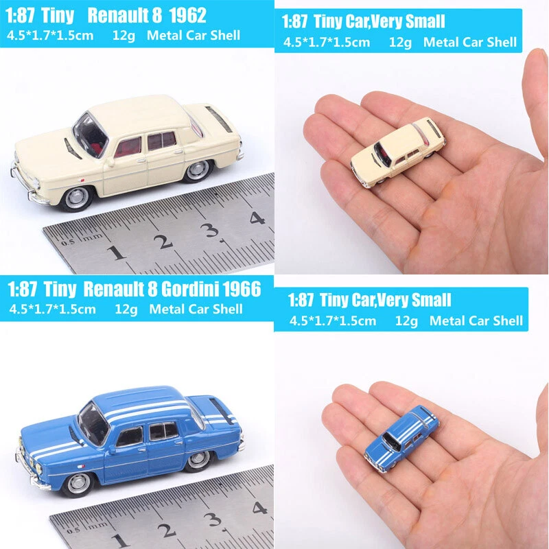 1/87 Tiny Scale Universal Hobbies Old Renault 8 1962 Gordini 1966 Car Model Toy - Image 4 of 4