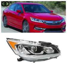 Passenger Side Halogen w/LED DRL Headlight Assembly For 2016-2017 Honda Accord