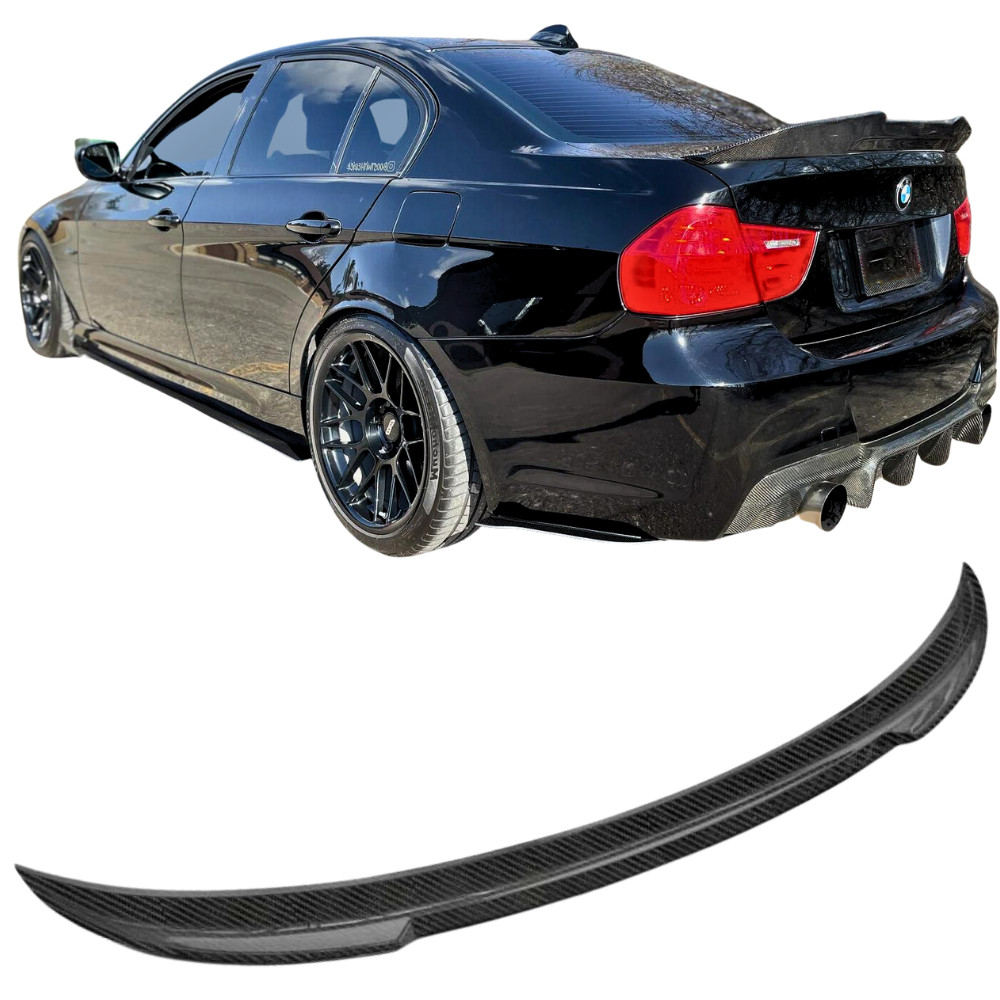 Becquet relief carbone 3D ultra léger pour coffre de BMW Serie 3 E90