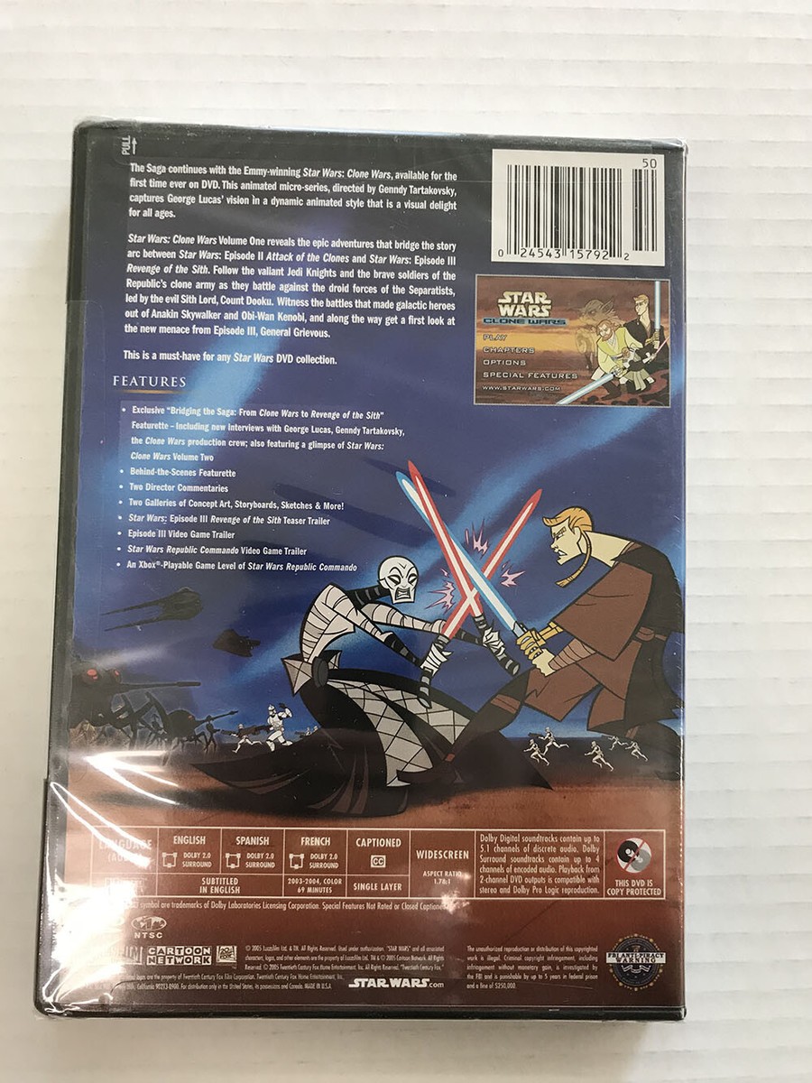 STAR WARS-CLONE WARS VOLUME ONE-DVD-SEALED | eBay