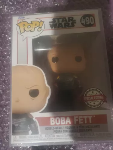 Funko Pop! Star Wars Boba Fett Unmasked #490 Special Edition Free Ship New Vinyl