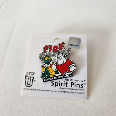 University of Georgia Bulldogs Spirit Lapel Hat Pin Fire Extinguisher UAB ~ mt1