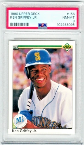 Ken Griffey Jr. 1990 Upper Deck #156 PSA 8 NM-Mint Mariners/Reds HOF