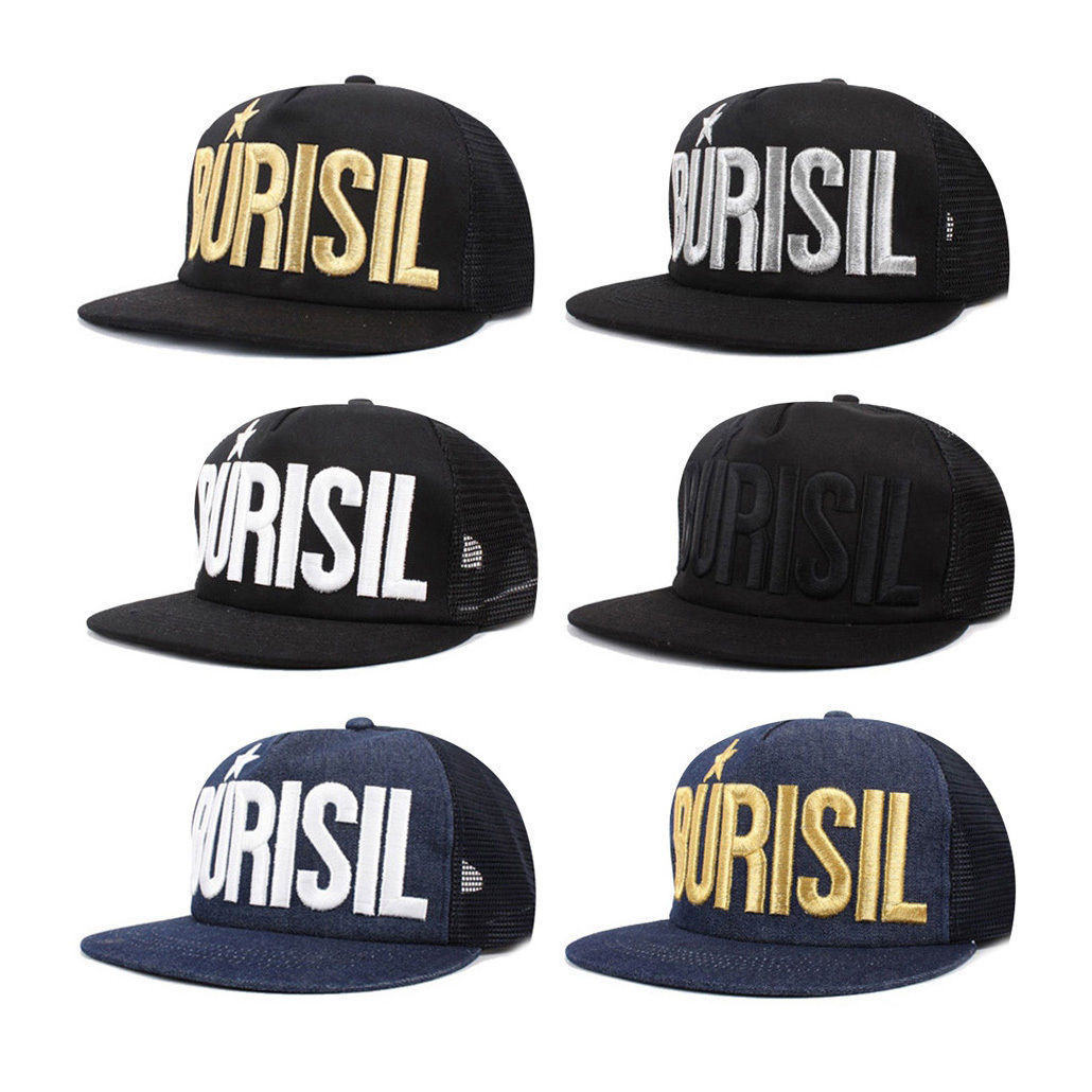 Unisex Mens Womens Boys Burisil Baseball Cap Summer Mesh Hip